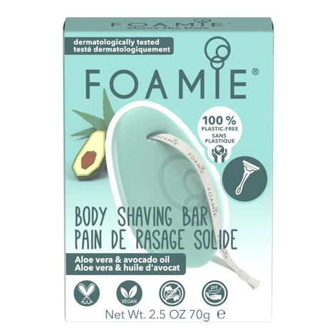 Foamie Tuhá pena na holenie Aloe You Very Much (Body Shaving Bar) 70 g