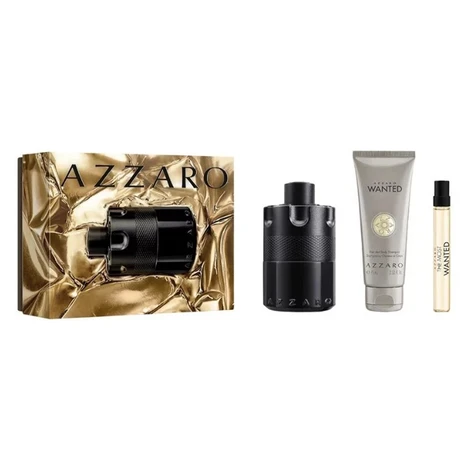 Azzaro The Most Wanted Intense - EDP 100 ml + 2v1 sprchový gél a šampón 75 ml + EDP 10 ml