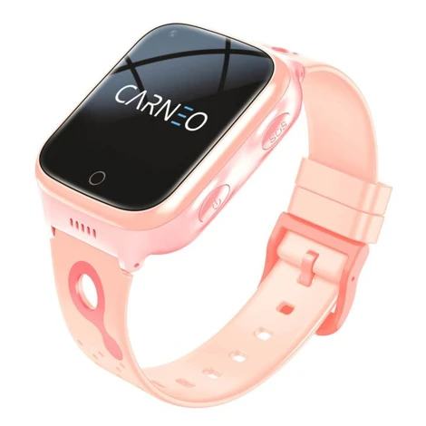 CARNEO Chytré hodinky CARNEO GUARDKID+ 4G Platinum - ružové