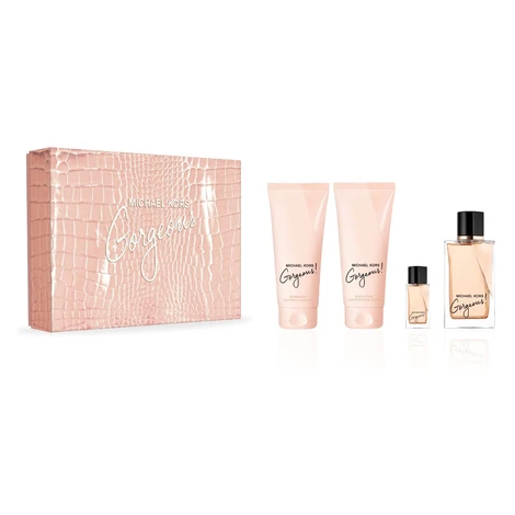 Michael Kors Gorgeous - EDP 100 ml + telové mlieko 100 ml + sprchový gél 100 ml + EDP 5 ml
