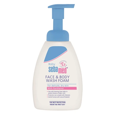 Sebamed Detská umývacia pena na tvár a telo Baby (Face & Body Wash Foam) 400 ml