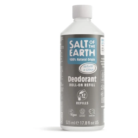 Salt Of The Earth Náhradná náplň do prírodného guličkového dezodorantu Vetiver & Citrus (Deo Rol