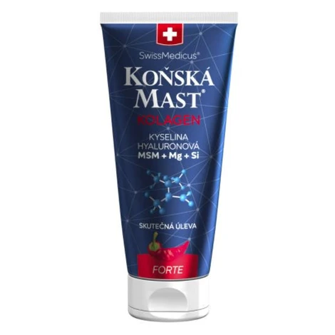 Herbamedicus Konská masť s morským kolagénom forte hrejivá 200 ml