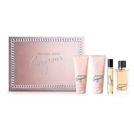 Michael Kors Gorgeous! – EDP 100 ml + telové mlieko 100 ml + sprchový gél 100 ml + EDP 10 ml