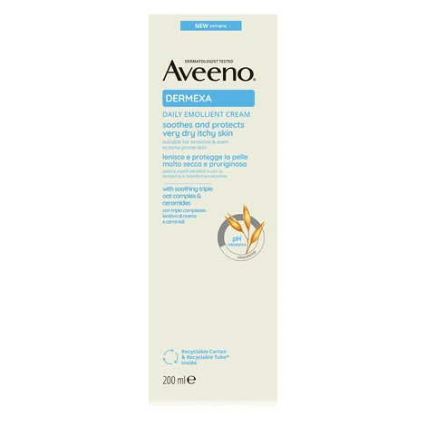Aveeno Emolienčný telový krém bez parfumácie Dermexa (Daily Emollient Cream) 200 ml