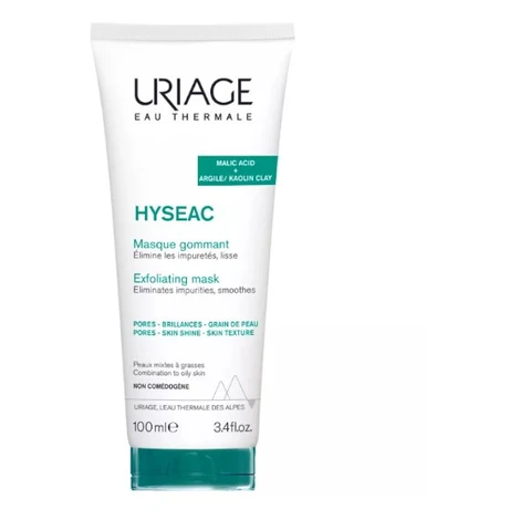 Uriage Peelingová maska pre zmiešanú a mastnú pleť Hyséac (Exfoliating Mask) 100 ml