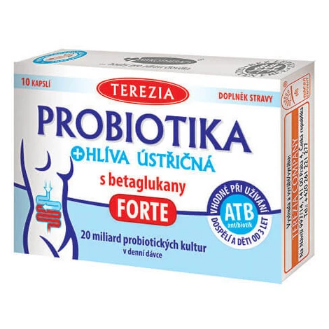 Terezia Company Probiotiká + hliva ustricová s betaglukánmi forte 10 kapsúl