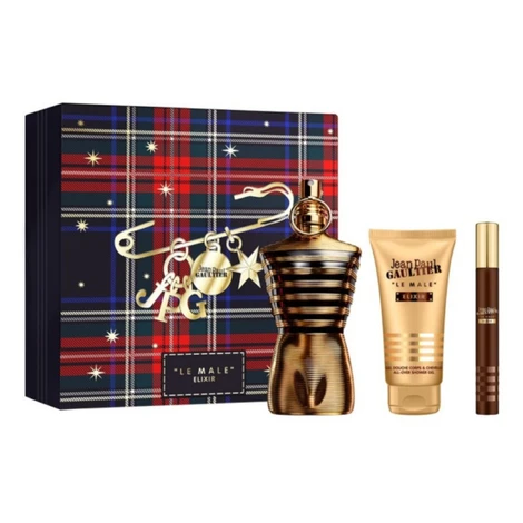 Jean P. Gaultier Le Male Elixir - parfum 125 ml + sprchový gél 75 ml + parfum 10 ml