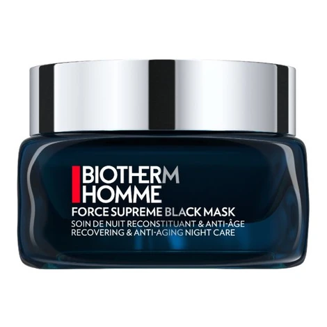 Biotherm Nočná pleťová maska s anti-age účinkom Force Supreme (Black Mask) 50 ml