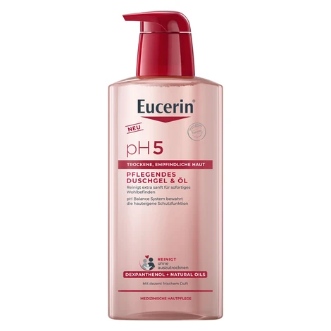 Eucerin Sprchový gél & olej pH5 (Shower Gel & Oil) 400 ml