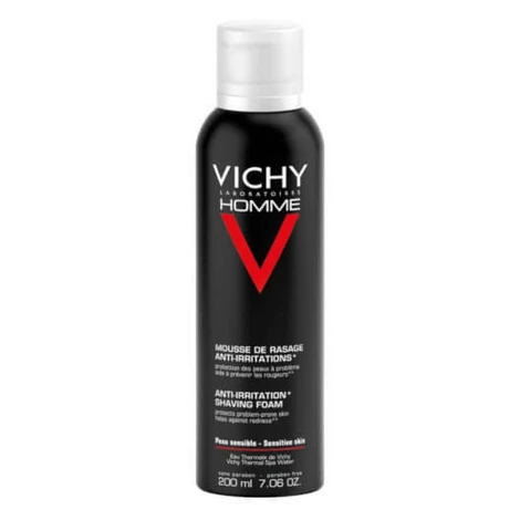Vichy Pena na holenie pre mužov na citlivú a podráždenú pleť Homme (Shaving Foam) 200 ml