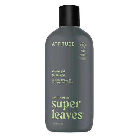 Attitude Pánsky sprchový gél Super Leaves Matcha & Bergamot (Shower Gel) 415 ml