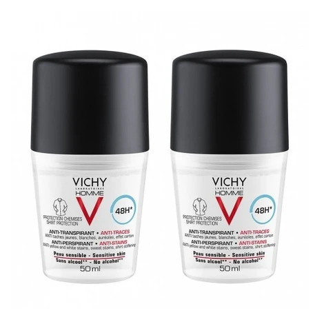 Vichy Súprava guličkových antiperspirantov pre mužov s 48 hodinovým účinkom Homme 48h (Antipersp