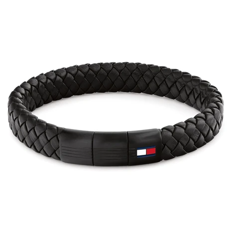 Tommy Hilfiger Pletený kožený náramok s oceľovým zapínaním 2790662