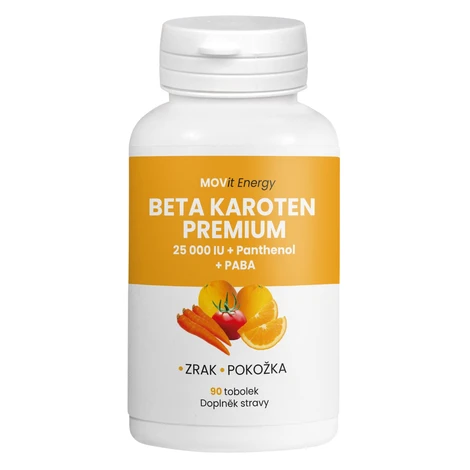 MOVIT ENERGY Beta karotén 25000 IU + Panthenol + PABA