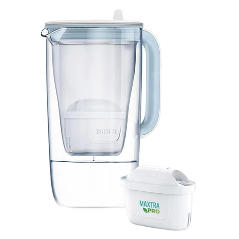 BRITA Filtračná kanvica One, filter MX PRO, sklo/biela 2.5 l