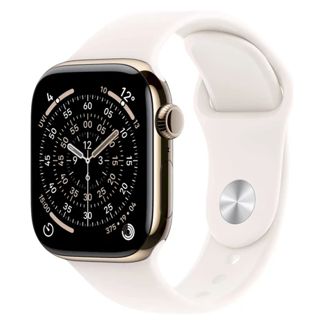 APPLE Watch 11 GPS + Cellular 46mm Zlatý titán so svetlo rumeným športovým remienkom - S/M