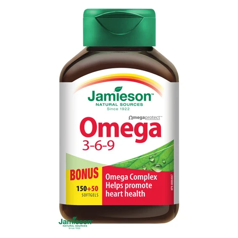 JAMIESON Omega 3-6-9 200 kapsúl