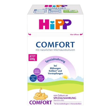HIPP Mlieko Comfort Špeciálna dojčenská výživa 600 g