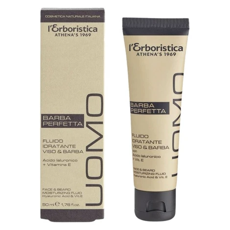 ERBORISTICA UOMO Pleťové hydratačné mlieko na pleť a fúzy 50 ml