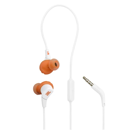 JBL Endurance Run 3 White, drôtové športové slúchadlá