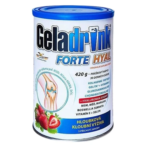 GELADRINK FORTE HYAL práškový nápoj jahoda 420 g