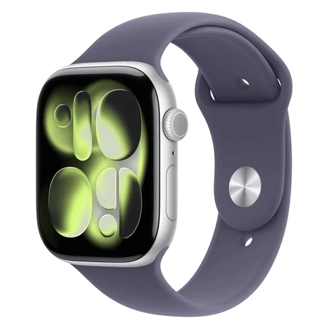 APPLE Watch 11 GPS 42mm Silver Aluminium Case with Purple Fog Sport Band - M/L