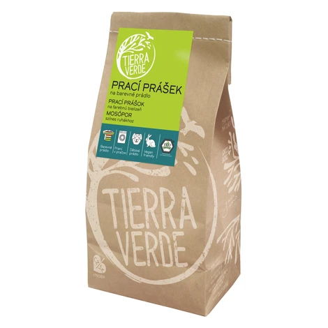 TIERRA VERDE Prací prášok z mydlových orechov na farebnú bielizeň 850 g