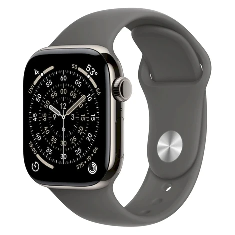 APPLE Watch 11 GPS + Cellular 42mm prírodný titán - skálovo šedý športový remienok - S/M