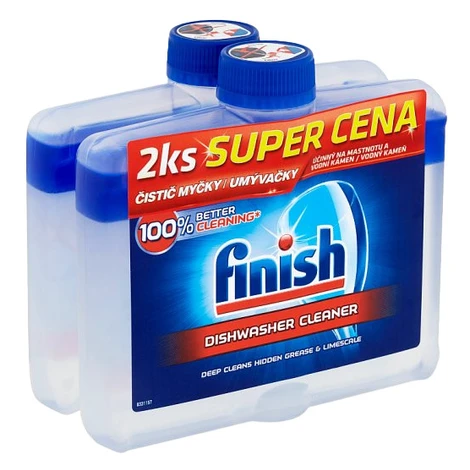 FINISH Čistič umývačky riadu 2 x 250 ml