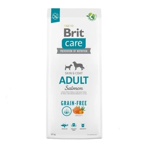 Brit Care Dog Grain-free Adult Salmon 12 kg | Granule pre psov