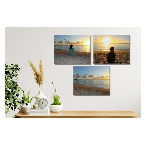 Fotoobrazy 3 kusov 40x30 z vlastnej fotografie, Plátno 100% bavlna: Premium Canvas 390g/m²