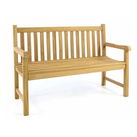 Divero 53824 Záhradná lavica - ošetrené teakové drevo - 130 cm