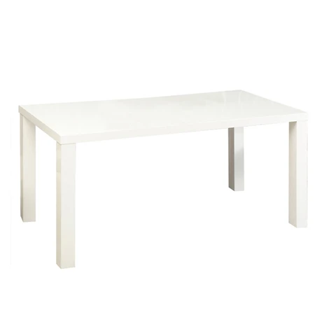 Jedálenský stôl rozkladací, biela vysoký lesk HG, 140-180x80 cm, ASPER NEW TYP 1 Tempo Kondela