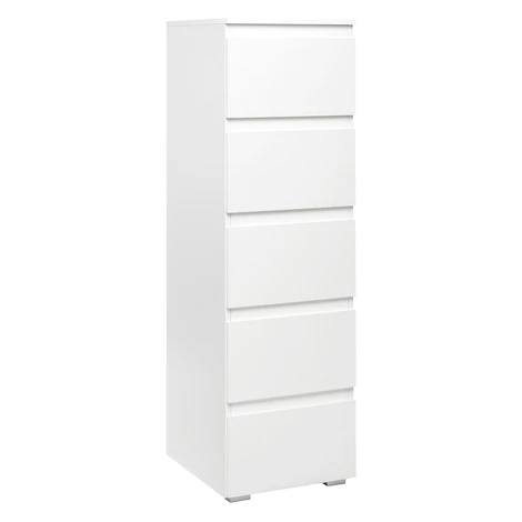 Komoda 5 zásuviek IMAGE 6 biela