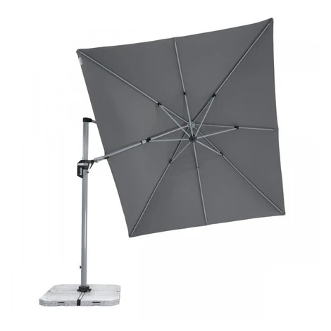 Doppler ACTIVE 350  x 260 cm – výkyvný záhradný slnečník s bočnou tyčou antracitový (kód farby 8