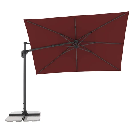 Doppler ACTIVE 310  x 210 cm - moderný slnečník s bočnou nohou tehlová (terakota - kód farby 833