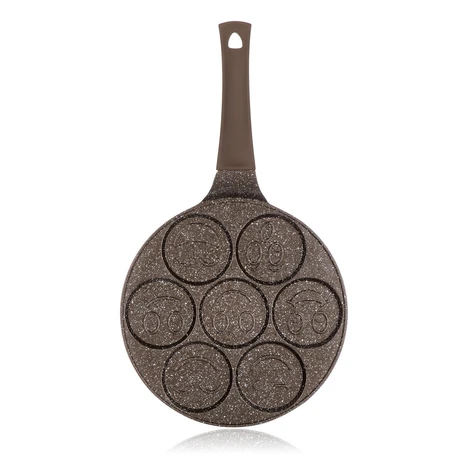 Banquet Panvica na lievance s nepriľnavým  povrchom Granite Brown Smile, 26 cm