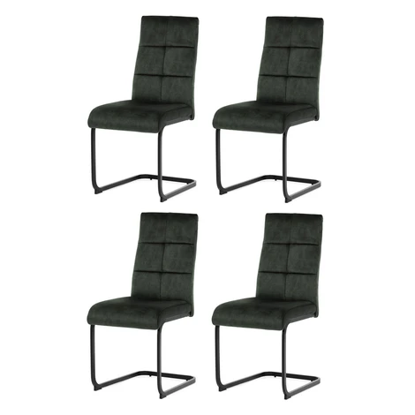 Sada jedálenských stoličiek Vintage DCL-D1275GRN4, 4 ks Autronic