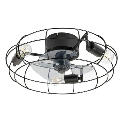 Rabalux 71043 stropný ventilátor so svetlom Cadmus, čierna