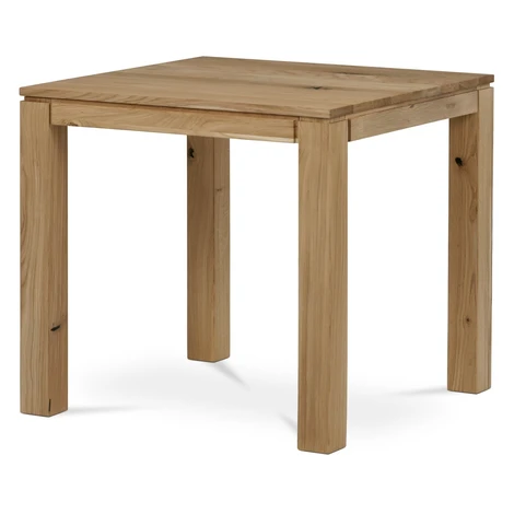 Jedálenský stôl z masívneho dreva 80 x 80 cm, dub Autronic