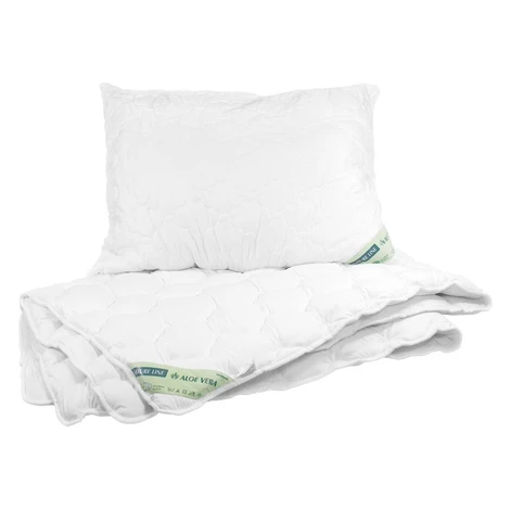 Vetro plus Set prikrývky a vankúše Natur Line - Aloe Vera, Calme 140x200 cm 70x90 cm