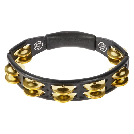 Latin Percussion Cyclops Tambourine Brass Jingles Black Hand Held