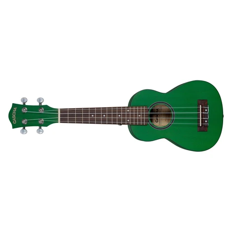 Cascha HH 2265L Soprano Mahogany LH Green