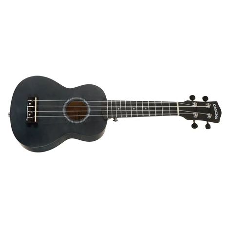 Cascha HH 3969 Soprano Ukulele Bundle Black