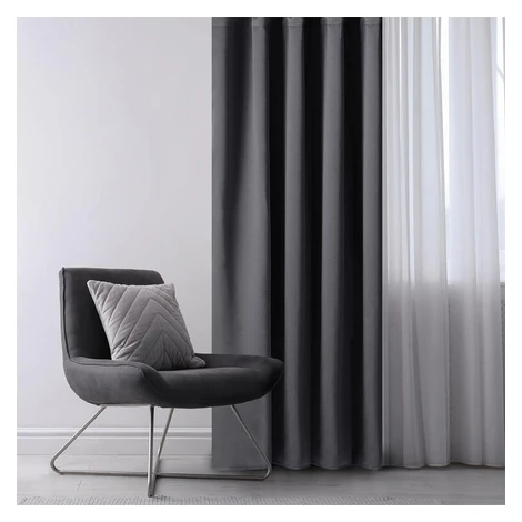 Zatemňovací záves blackout RESTILO grafitový 140 x 245 cm 1 ks decoDoma