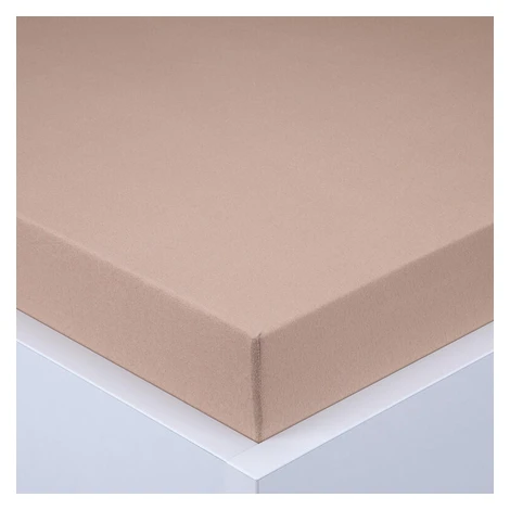 Napínacia plachta na posteľ jersey EXCLUSIVE orechová sada 2 ks 90 x 200 cm decoDoma