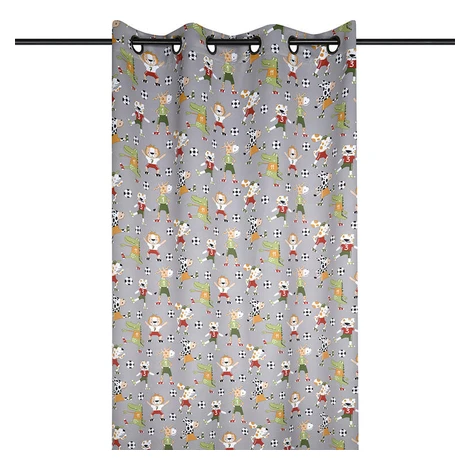 Zatemňovací záves BLACKOUT FUTBAL sivá 140 x 260 cm decoDoma