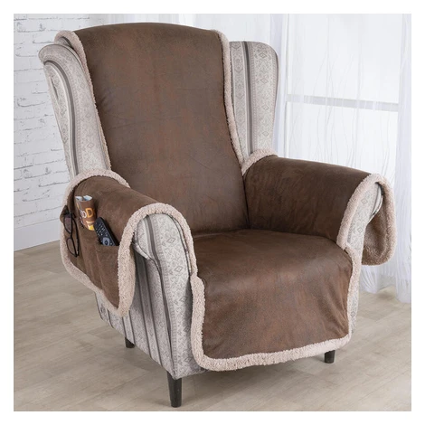 Luxusné prikrývky s BARANČEKOM kreslo - sedák 57 cm decoDoma