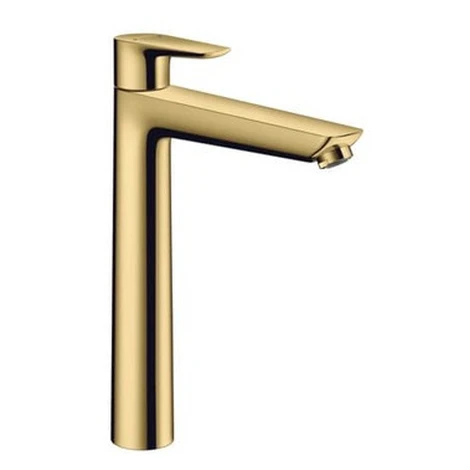 Hansgrohe Talis E vysoká umývadlová batéria s výpusťou leštěný vzhled zlata 71716990